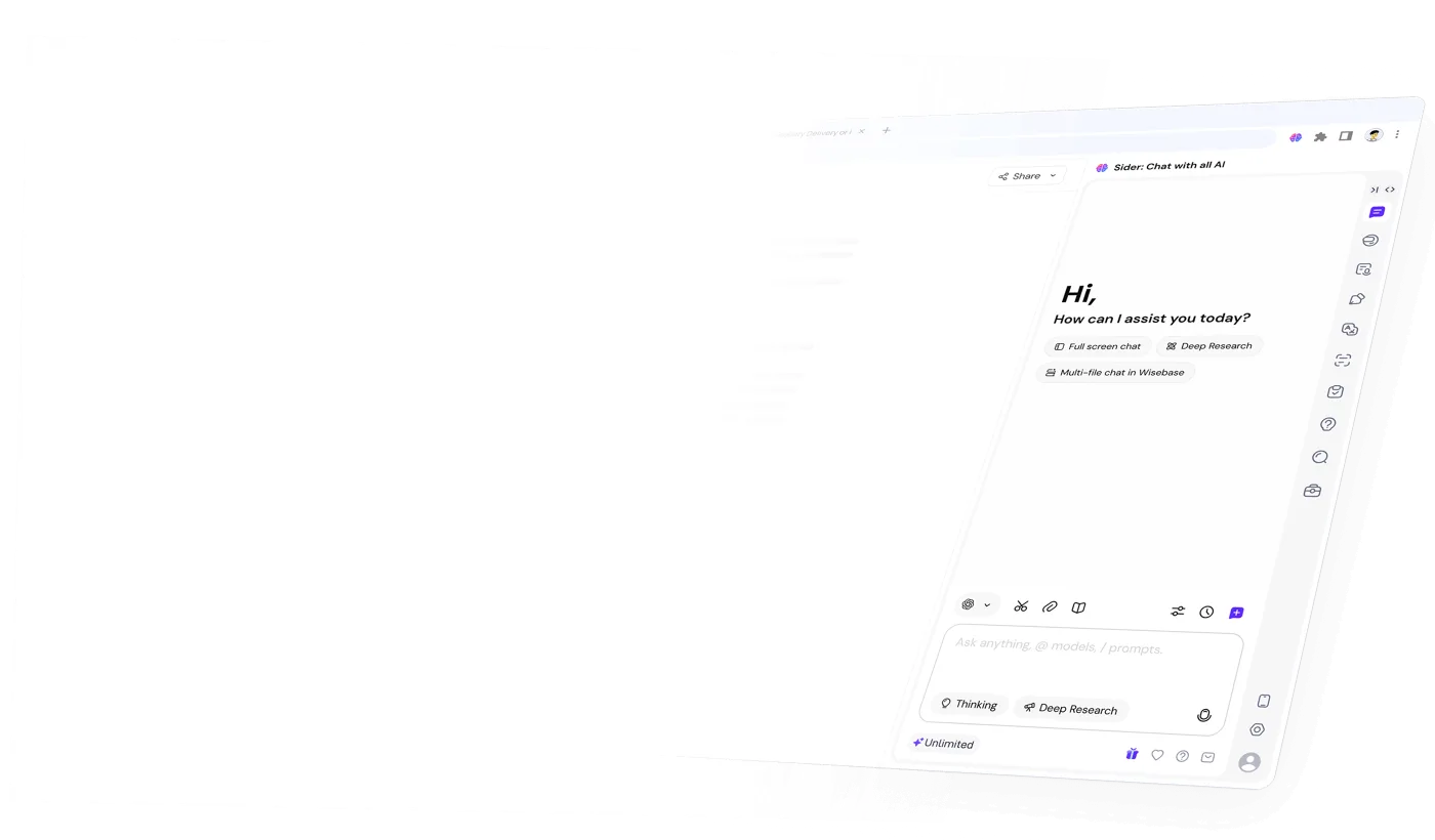 Sider interface preview